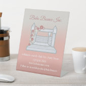 Signe De Table Maison Blanche Bounce Location de Fête gonflable (In SItu)