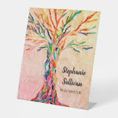 Signe De Table Maître Reiki de l'Arbre Arc-en-Ciel (Recto)