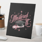 Signe De Table Maîtrise Il Maîtrise Diplômé MBA (In SItu)