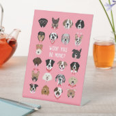 Signe De Table Malheur à vous être mon chien Motif visage (In SItu)