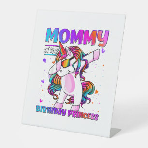 Signe De Table Maman de la fille de la princesse d'anniversaire L