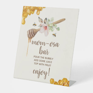 Signe De Table Maman-osa Bar Honey Bee Baby shower