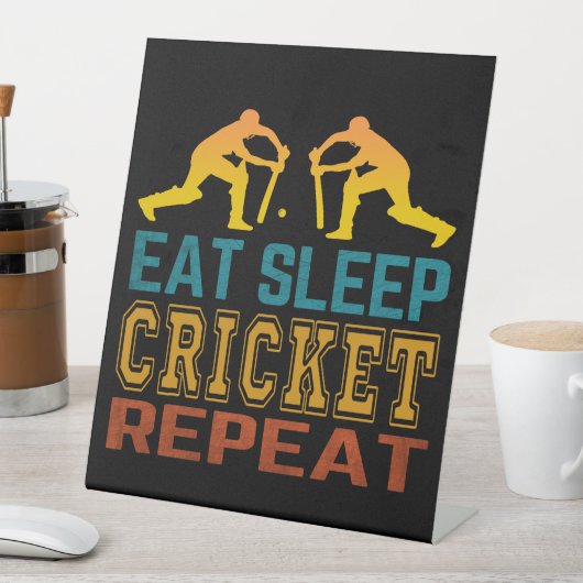 Signe De Table Manger Dormir Cricket Répéter (In SItu)