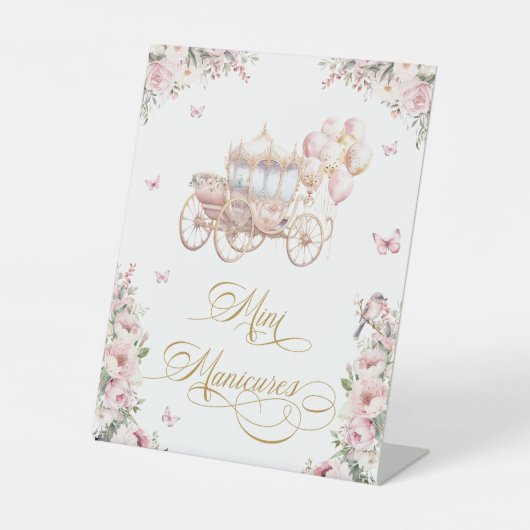 Signe De Table Manicure Station Maquillage Princesse Fille (Recto)