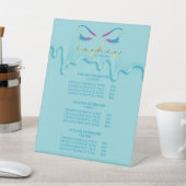 Signe De Table Maquillage Artiste Eyelash Lashes Déchets de peint (In SItu)