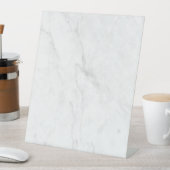 Signe De Table Marbre Blanc (In SItu)