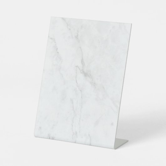 Signe De Table Marbre Blanc (Recto)