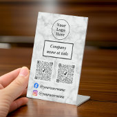 Signe De Table Marbre blanc