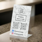 Signe De Table Marbre blanc