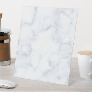 Signe De Table Marbre blanc moderne élégant