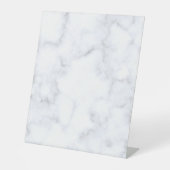 Signe De Table Marbre blanc moderne élégant (Recto)