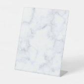 Signe De Table Marbre blanc moderne élégant (Recto)