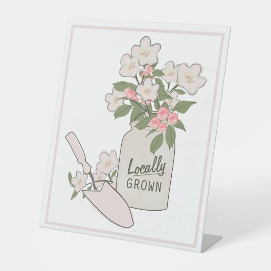 Signe De Table Marché des fermiers cultivés localement (Recto)