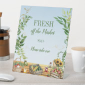 Signe De Table Marché des fermiers, Fresh off the Market Fête des (In SItu)