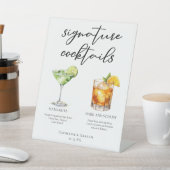 Signe De Table Margarita Dark & Stormy Signature Cocktails Menu (In SItu)