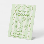 Signe De Table Marges et bachelorette de mariage (Recto)