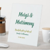 Signe De Table Margs et matrimony ajoutent le nom de la date de l (In SItu)