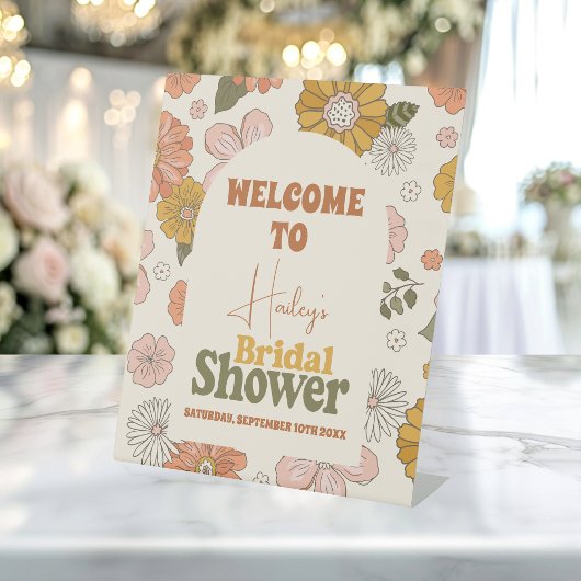 Signe De Table Mariage à thème des années 70 Super rétros