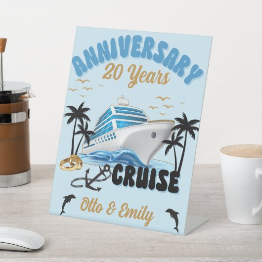 Signe De Table Mariage Anniversaire Couple Cruise (In SItu)
