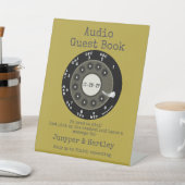 Signe De Table Mariage Audio Livre d'invité Black Rotary Dial Avo (In SItu)