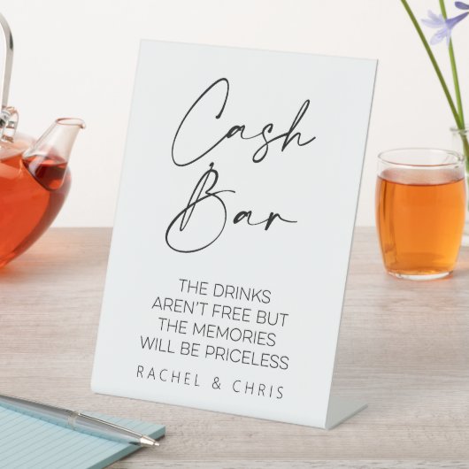 Signe De Table Mariage Barre de trésorerie (In SItu)