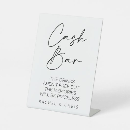 Signe De Table Mariage Barre de trésorerie (Recto)