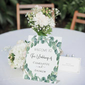 Signe De Table Mariage bienvenue eucalyptus noms de verdure
