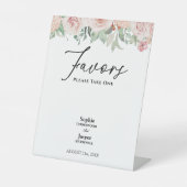 Signe De Table Mariage blanc flou flou Faveurs (Recto)
