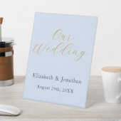 Signe De Table Mariage bleu opulent (In SItu)