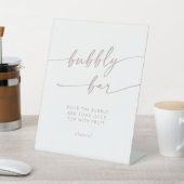 Signe De Table Mariage Boho Chic Blush Pink Bubbly (In SItu)