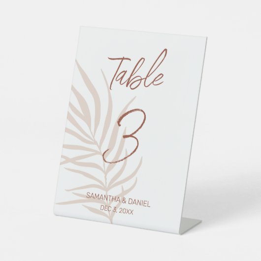 Signe De Table Mariage Boho Terracotta (Recto)