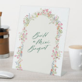 Signe De Table mariage bouquet floral vert arche (In SItu)