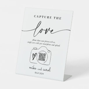 Signe De Table Mariage Capture L'Amour   Partage de photos Code Q