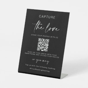 Signe De Table Mariage Capture L'Amour Partage de photos Code Q