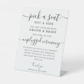 Signe De Table Mariage Cérémonie de débranchement Choisissez un s (Recto)