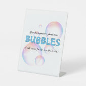 Signe De Table Mariage Ceremony Bubble Envoyer Désactiver (Recto)