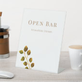 Signe De Table Mariage Chic Monogramme Open Bar (In SItu)