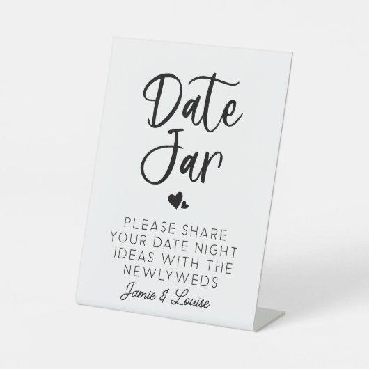 Signe De Table Mariage Date Jar Ideas Guestbook Alternative (Recto)