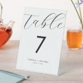 Signe De Table Mariage de calligraphie moderne Carte Numéro de ta (In SItu)