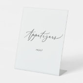 Signe De Table Mariage de calligraphie noire délicieuse (Recto)