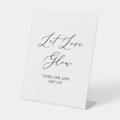 Signe De Table Mariage de calligraphie noire délicieuse Laisser l (Recto)