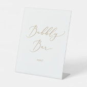 Signe De Table Mariage de calligraphie or Delicy Bubbly Bar (Recto)