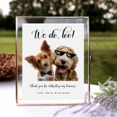 Signe De Table Mariage de chien Favor Biscuit Bar Animaux Mariage