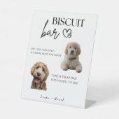 Signe De Table Mariage de chien Favor Biscuit Bar Animaux Mariage (Recto)