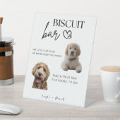 Signe De Table Mariage de chien Favor Biscuit Bar Animaux Mariage (In SItu)