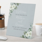 Signe De Table Mariage de design Eucalyptus moderne (In SItu)