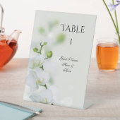 Signe De Table Mariage de fleurs d'orchidées Numéro de table (In SItu)