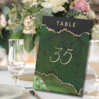 Mariage de géoode d'âge or vert
