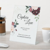 Signe De Table Mariage de la fête d'été Capturer l'amour (In SItu)