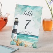 Signe De Table Mariage de phare nautique (In SItu)